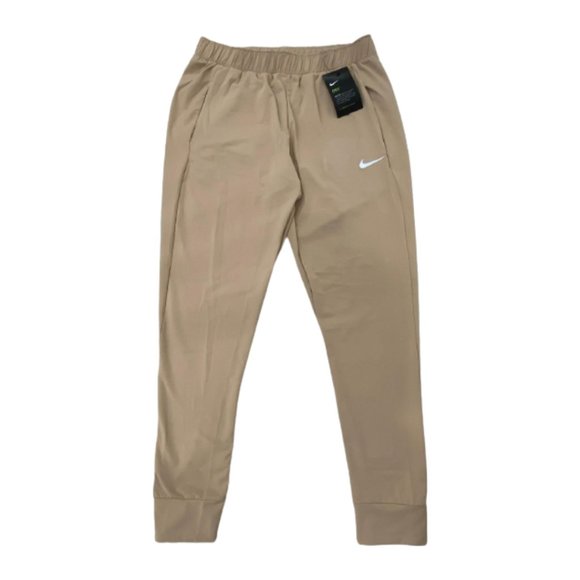 NWT Nike Men's Dri-Fit Tight Fit Jogger Pants Beige Size Medium - Picture 2 of 6
